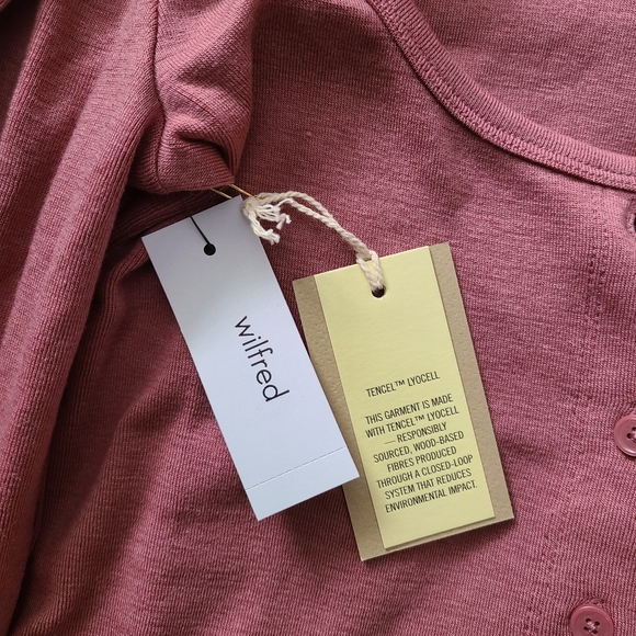NWT Aritzia Wilfred Effie Long Sleeve in Pink - Picture 7 of 7
